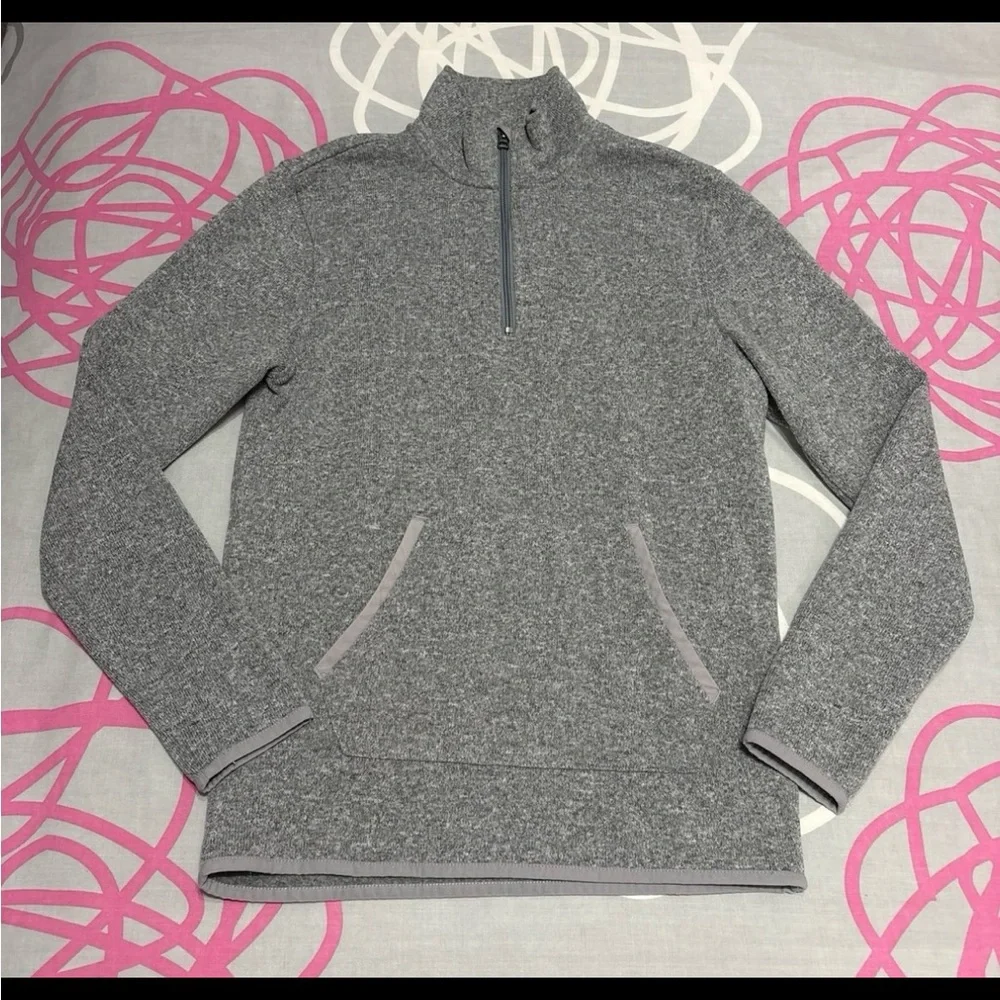 J. Crew Mercantile Grey Quarterzip Sweatshirt